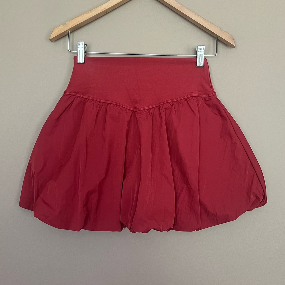 {Offline by Aerie} Real Me Bubble Skort in Summer Burgundy - Womens Small - NWT